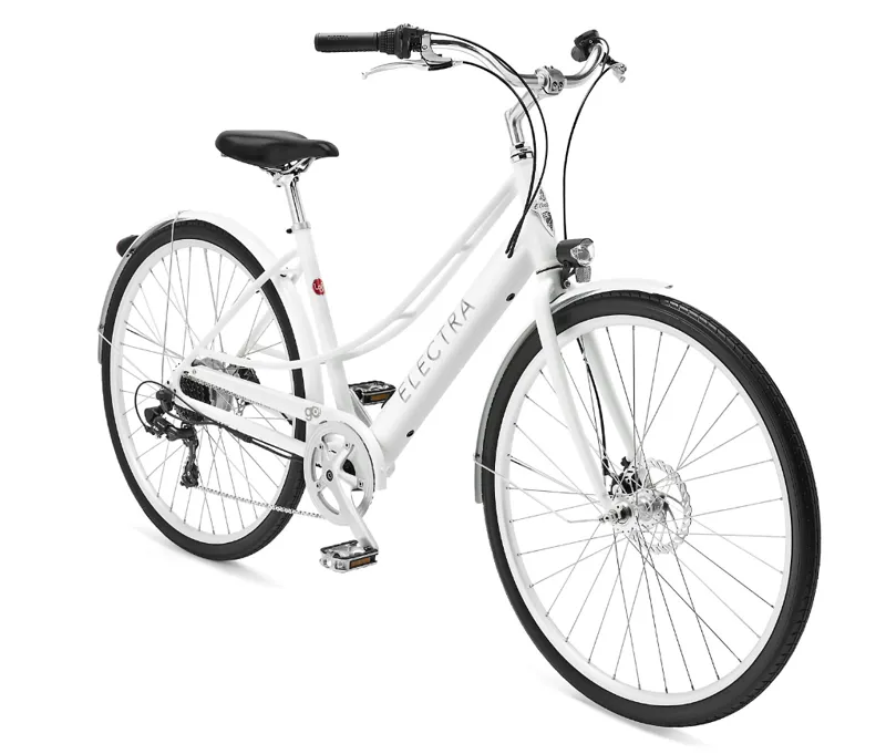 Electra Loft Go! 7D Step Thru Electric Hybrid Bike 2025 in Stardust White-8